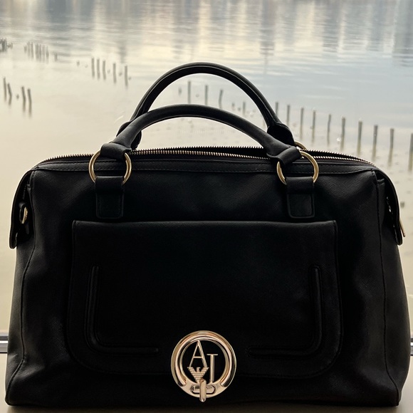 Armani Jeans Bags Original Armani Jeans Black Tote Bag With Brass